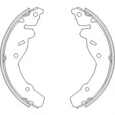 WOKING Z419100 Комплект гальмівних колодок