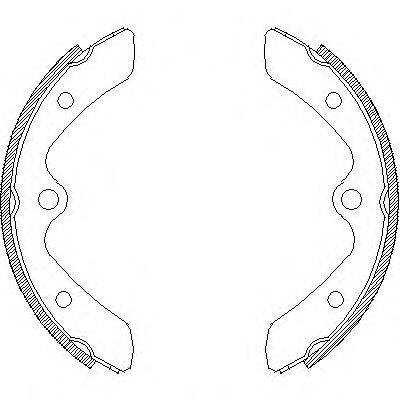 WOKING Z437500 Комплект гальмівних колодок