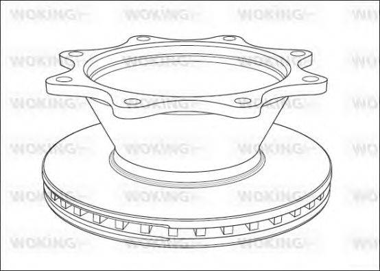 WOKING NSA101220 гальмівний диск
