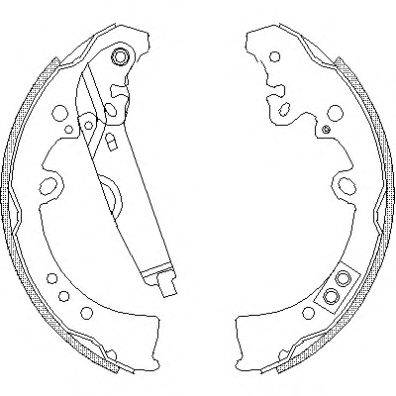 WOKING Z421801 Комплект гальмівних колодок