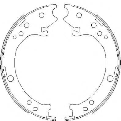 WOKING Z469000 Комплект гальмівних колодок, стоянкова гальмівна система