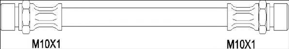 WOKING G190303 Гальмівний шланг