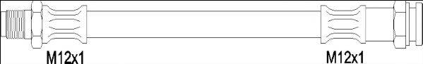 WOKING G190327 Гальмівний шланг