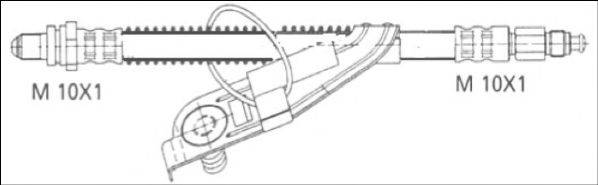 WOKING G190368 Гальмівний шланг