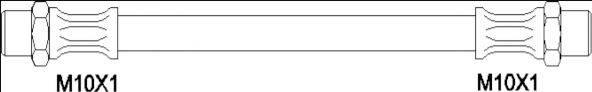 WOKING G192103 Гальмівний шланг