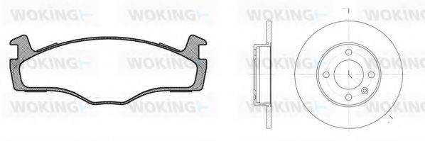 WOKING 8071303 Комплект гальм, дисковий гальмівний механізм