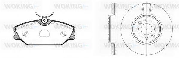 WOKING 8308302 Комплект гальм, дисковий гальмівний механізм