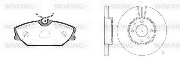 WOKING 8308304 Комплект гальм, дисковий гальмівний механізм