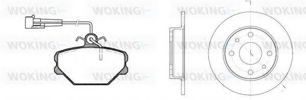 WOKING 8364300 Комплект гальм, дисковий гальмівний механізм