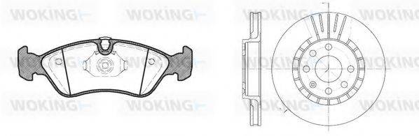 WOKING 8386301 Комплект гальм, дисковий гальмівний механізм