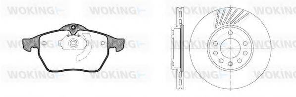 WOKING 8290302 Комплект гальм, дисковий гальмівний механізм