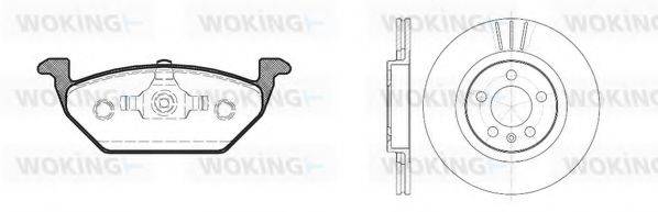 WOKING 8733300 Комплект гальм, дисковий гальмівний механізм