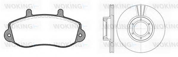 WOKING 8777300 Комплект гальм, дисковий гальмівний механізм