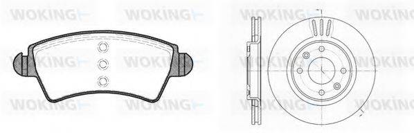 WOKING 8626301 Комплект гальм, дисковий гальмівний механізм