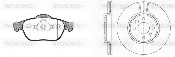 WOKING 8943301 Комплект гальм, дисковий гальмівний механізм