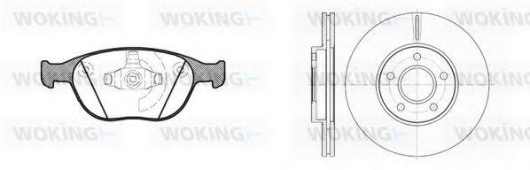 WOKING 8884300 Комплект гальм, дисковий гальмівний механізм