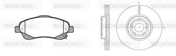 WOKING 81146300 Комплект гальм, дисковий гальмівний механізм