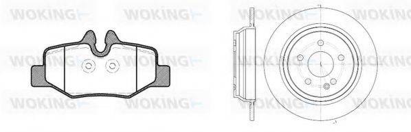 WOKING 81010300 Комплект гальм, дисковий гальмівний механізм