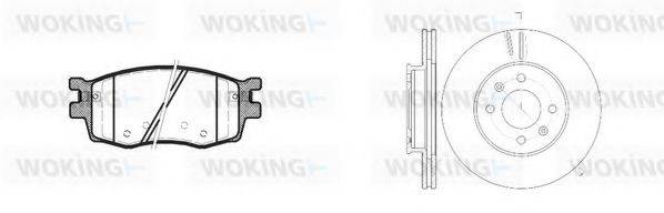 WOKING 81308300 Комплект гальм, дисковий гальмівний механізм
