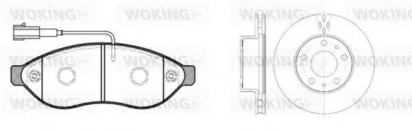 WOKING 81337300 Комплект гальм, дисковий гальмівний механізм