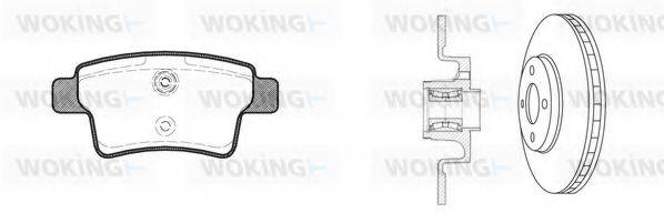 WOKING 81341320 Комплект гальм, дисковий гальмівний механізм