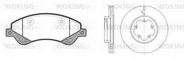 WOKING 81351300 Комплект гальм, дисковий гальмівний механізм