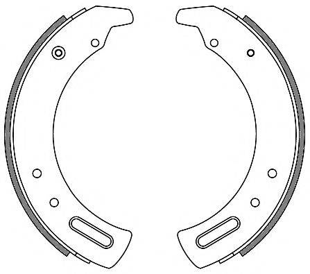 WOKING Z428600 Комплект гальмівних колодок