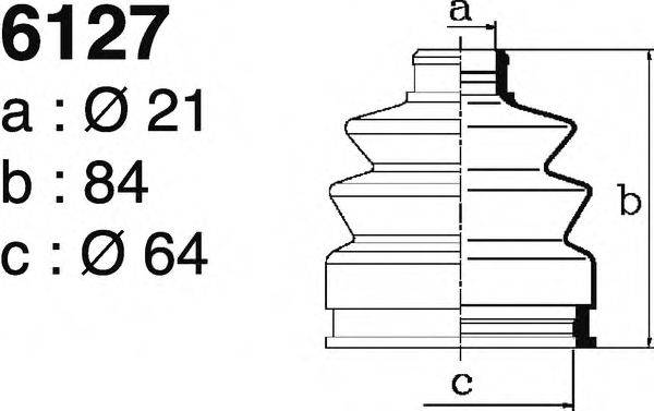 DEPA 6127 Комплект пильника, приводний вал