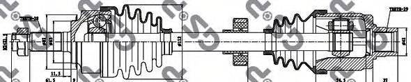 GSP 223027 Приводний вал