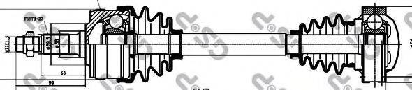 GSP 235002 Приводний вал