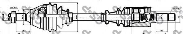 GSP 245030 Приводний вал