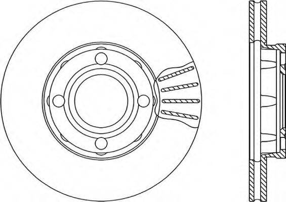 OPEN PARTS BDR102020 гальмівний диск