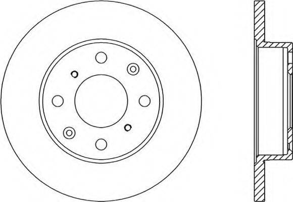 OPEN PARTS BDR105010 гальмівний диск