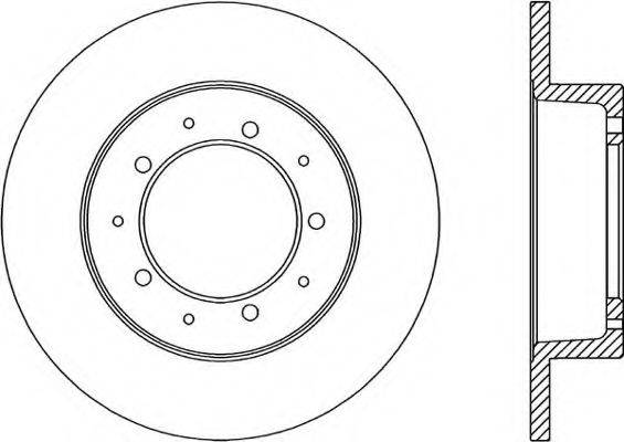 OPEN PARTS BDR106110 гальмівний диск