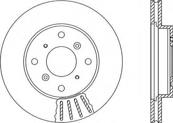 OPEN PARTS BDR121720 гальмівний диск