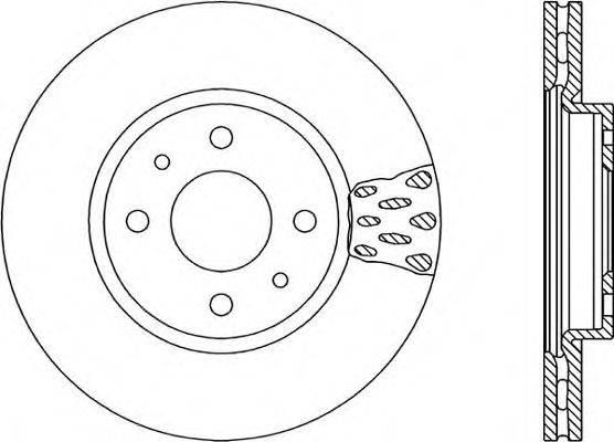 OPEN PARTS BDR123520 гальмівний диск