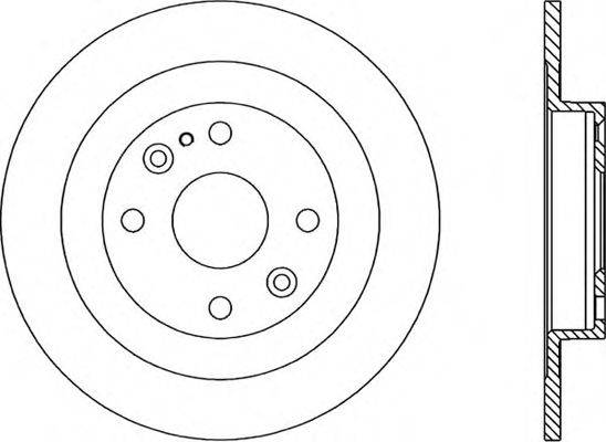 OPEN PARTS BDR128110 гальмівний диск