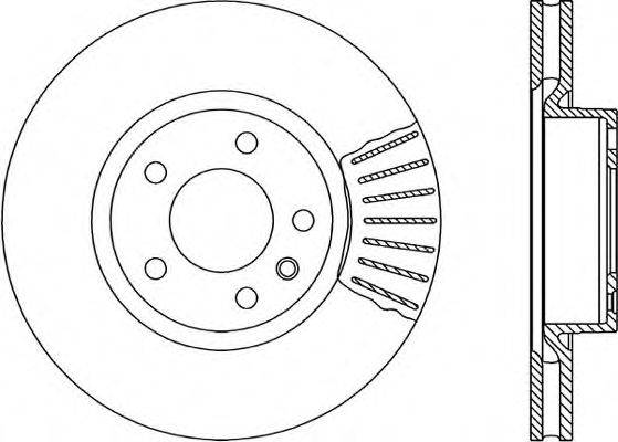 OPEN PARTS BDR141720 гальмівний диск