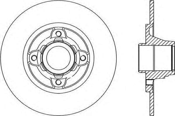 OPEN PARTS BDR146010 гальмівний диск