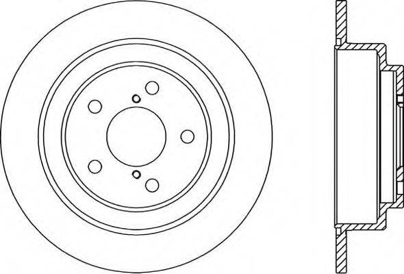 OPEN PARTS BDR149210 гальмівний диск