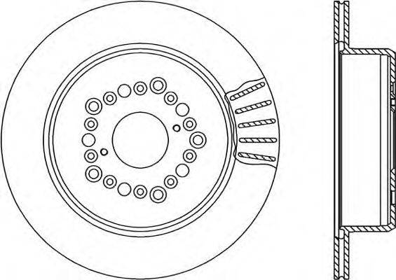 OPEN PARTS BDR156820 гальмівний диск