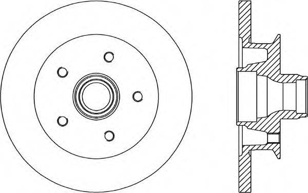 OPEN PARTS BDR158010 гальмівний диск