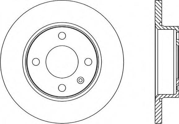 OPEN PARTS BDR167010 гальмівний диск