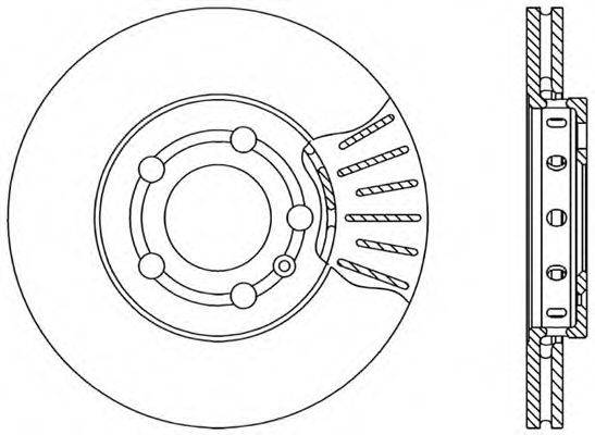 OPEN PARTS BDR173020 гальмівний диск