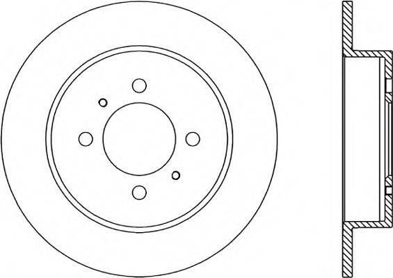 OPEN PARTS BDR180010 гальмівний диск