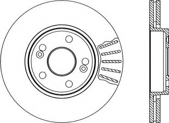 OPEN PARTS BDR181620 гальмівний диск