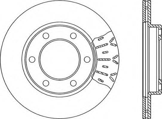 OPEN PARTS BDR183320 гальмівний диск