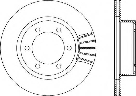 OPEN PARTS BDR183420 гальмівний диск