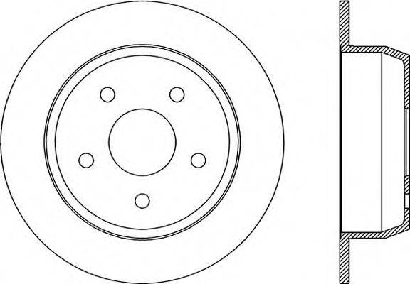 OPEN PARTS BDR186210 гальмівний диск