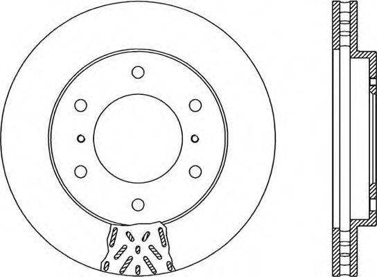 OPEN PARTS BDR187320 гальмівний диск